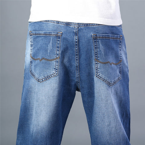 Summer Men Thin Straight-leg Loose Jeans