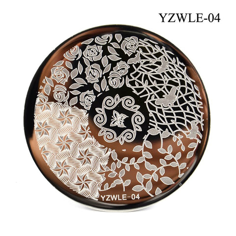 3 Sizes Flower Geometry Nail Stamping Plates
