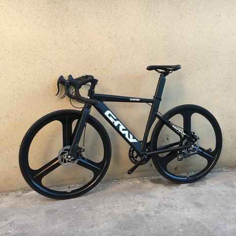 GRAY 700C Road Bike Low Wind Resistance Bicycle