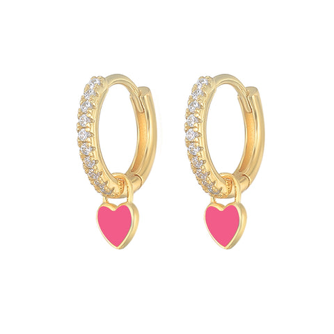New Aide Silver Color Hoop Earrings