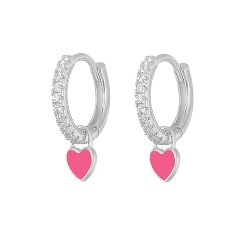 New Aide Silver Color Hoop Earrings