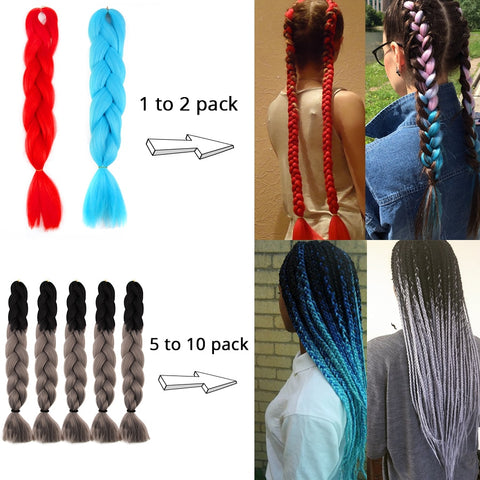 New Synthetic Jumbo Braiding Hair Extension