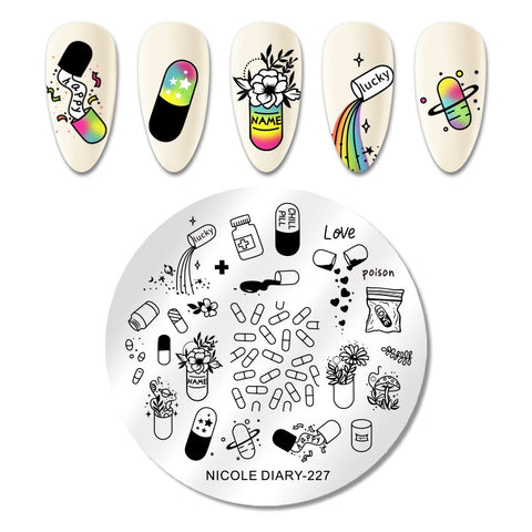 New Snake Leopard Nail Stamping Plates