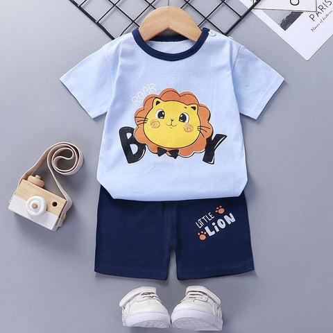 Kids Summer Disney Mickey Mouse Sport Clothing