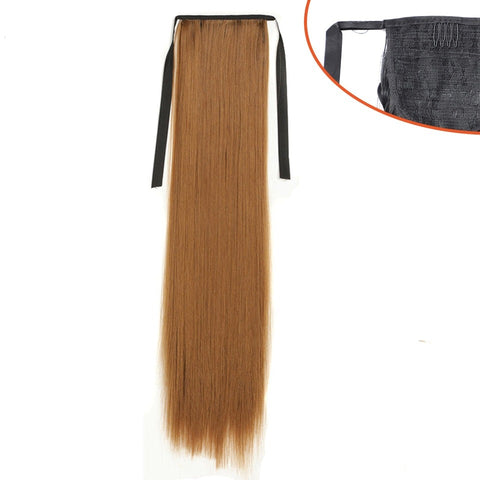 New Long Straight Pony Tail Synthetic Hair