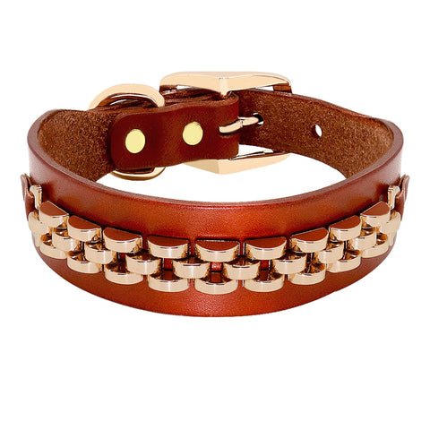 Dog Durable Genuine Leather Collar