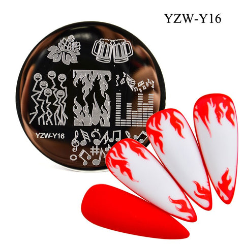 3 Sizes Flower Geometry Nail Stamping Plates