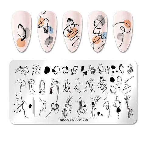 New Snake Leopard Nail Stamping Plates