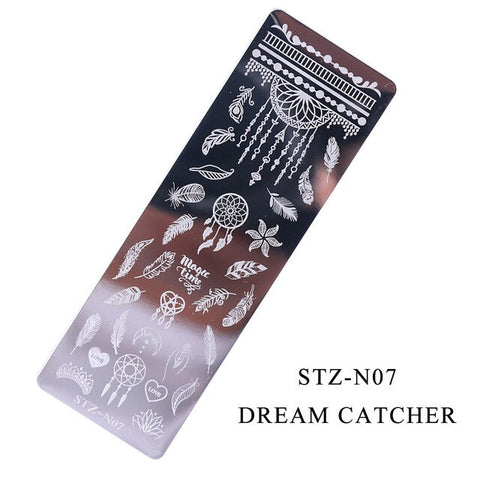 12Designs Retro Flower Butterfly Nail Art