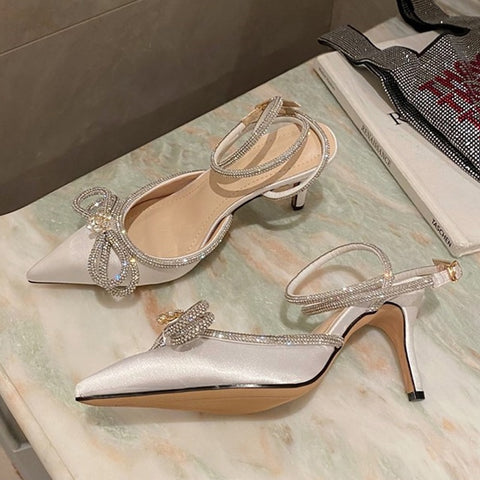 2023 New Fashion Glitter Rhinestones Shoes