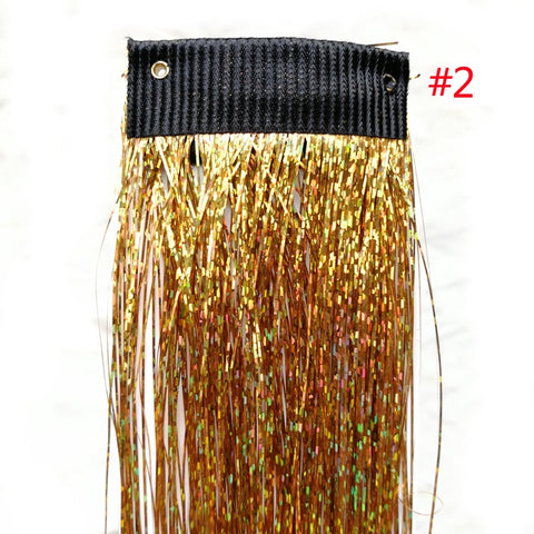 Rainbow Shiny Sparkle Hair Tinsel Kit