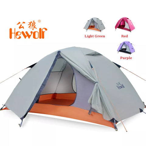 Outdoor Double Layer Ultralight Aluminum Pole Waterproof Windproof Camping Tent 2.51KG Beach