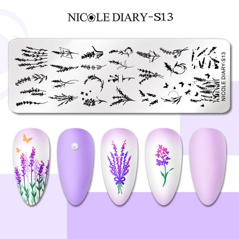 Nails Leaf Flower Manicure Decor