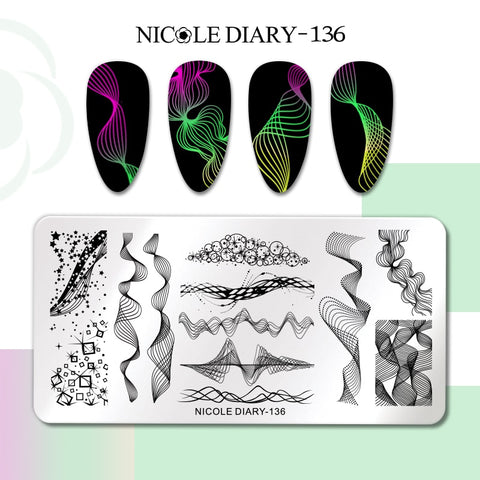 New Flower Leaves Nail Stamping Plates