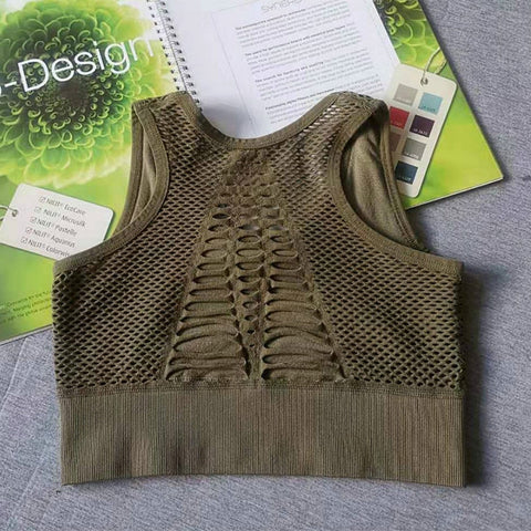Women Racerback Running Crop Tops