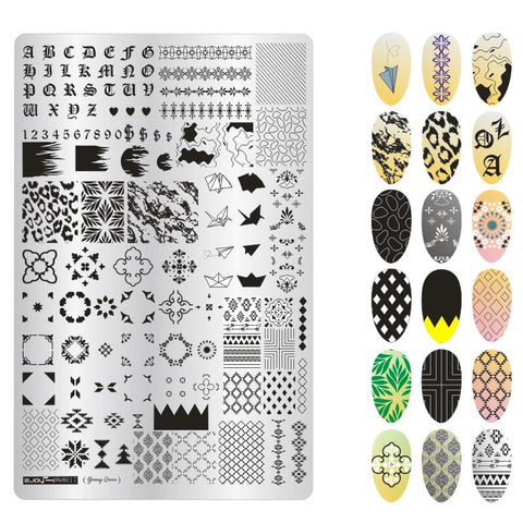 9.5X14.5cm Big Size Nail Stamping Plates
