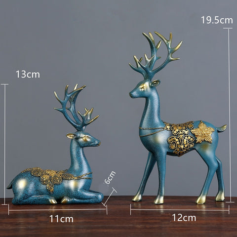 Deer Statue Reindeer Figurines
