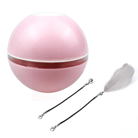 PET LED Self Rotating Ball Toy