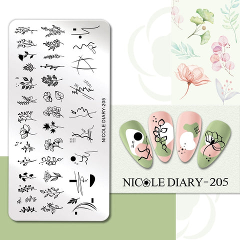Girl Love Heart Printing Stencil Manicuring Art
