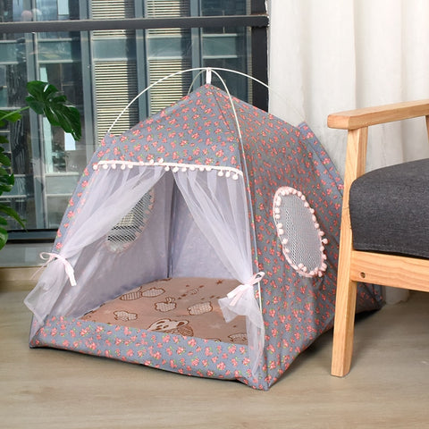 Teepee Closed Cat Tent Bed