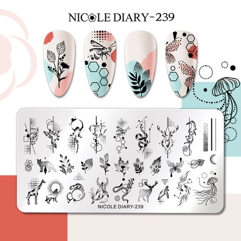 Nails Leaf Flower Manicure Decor