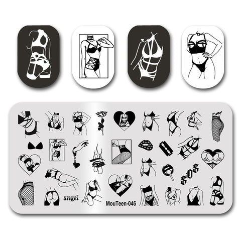 New Nail Plates Stamp King Manicure Set