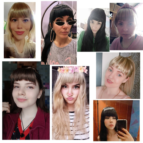 New Synthetic Fake Blunt Hair Bangs