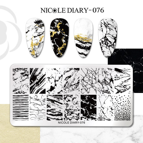 New Flower Leaves Nail Stamping Plates