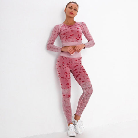 Women Sport Camo Yoga Set