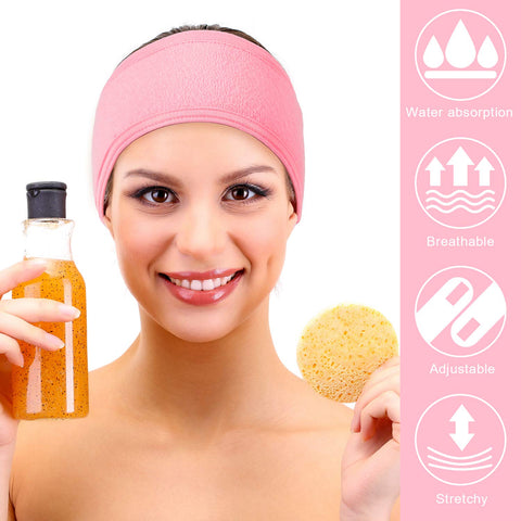 Adjustable Facial Headband with 1 Mask Brush