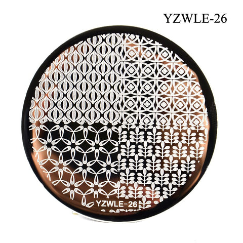 3 Sizes Flower Geometry Nail Stamping Plates