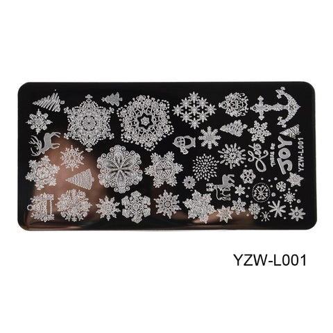 3 Sizes Flower Geometry Nail Stamping Plates