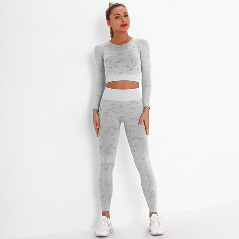 Women Sport Camo Yoga Set