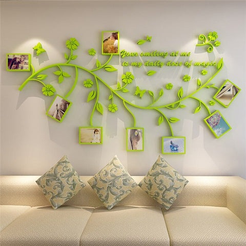 3D DIY Photo Frame Tree Wall Stickers