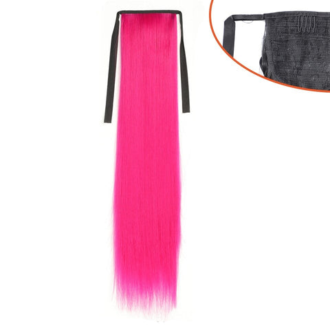 New Long Straight Pony Tail Synthetic Hair
