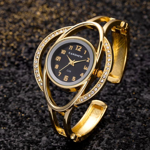 Women Crystal Fashion Quartz Diamond Wristwatch