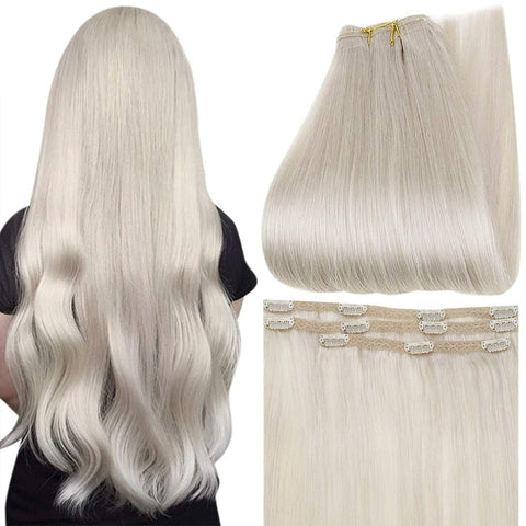 New Full Shine 50 Grams Clip in Hair Extensions