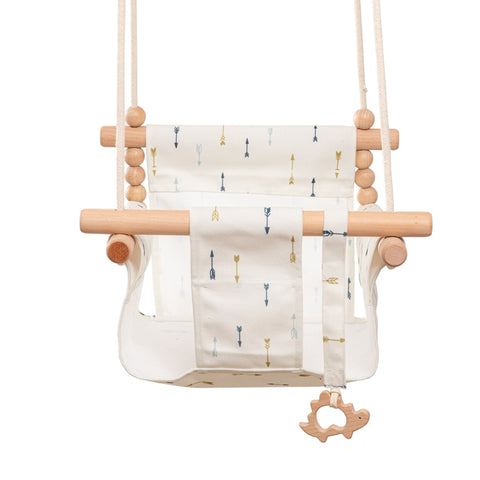 Baby Swing Hanging Wood Chair
