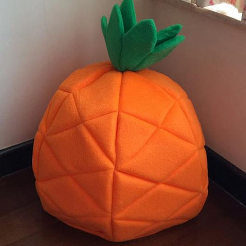 Dog Foldable Pineapple House Bed