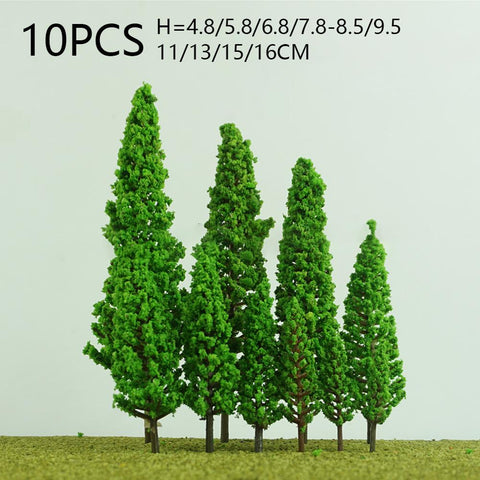 20/70pcs Plastic Model Train Artificial Miniature Tree