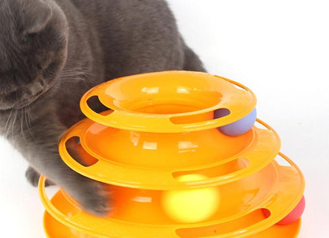 Cat Three-Level-Track Tower Toy