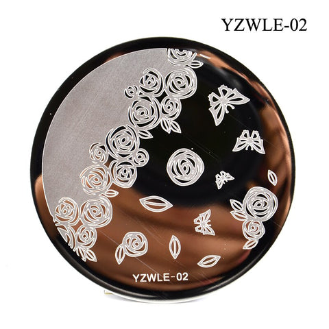 3 Sizes Flower Geometry Nail Stamping Plates