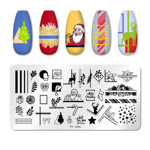 New Flower Geometry Nail Stamping Plates