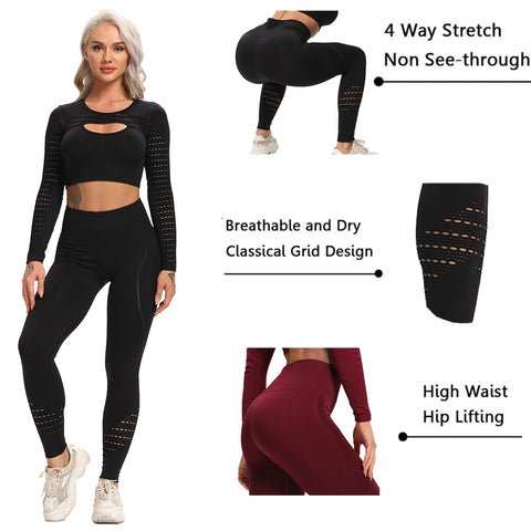 Women 2 Piece Seamless Sports Sets