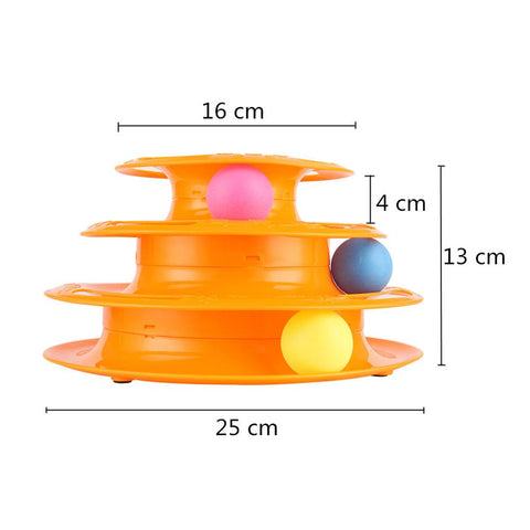 Cat Three-Level-Track Tower Toy