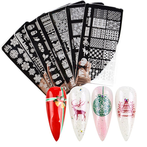 3 Sizes Flower Geometry Nail Stamping Plates