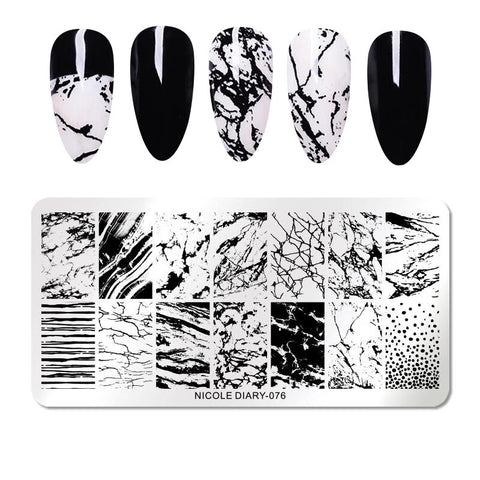 New Snake Leopard Nail Stamping Plates