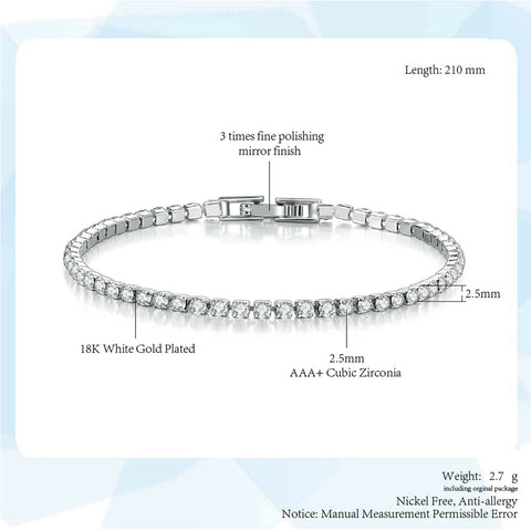 Women Fashion Small Cubic Zircon Crystal Bracelets