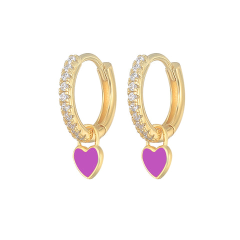 New Aide Silver Color Hoop Earrings