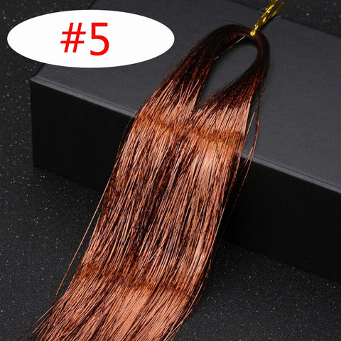 Rainbow Shiny Sparkle Hair Tinsel Kit